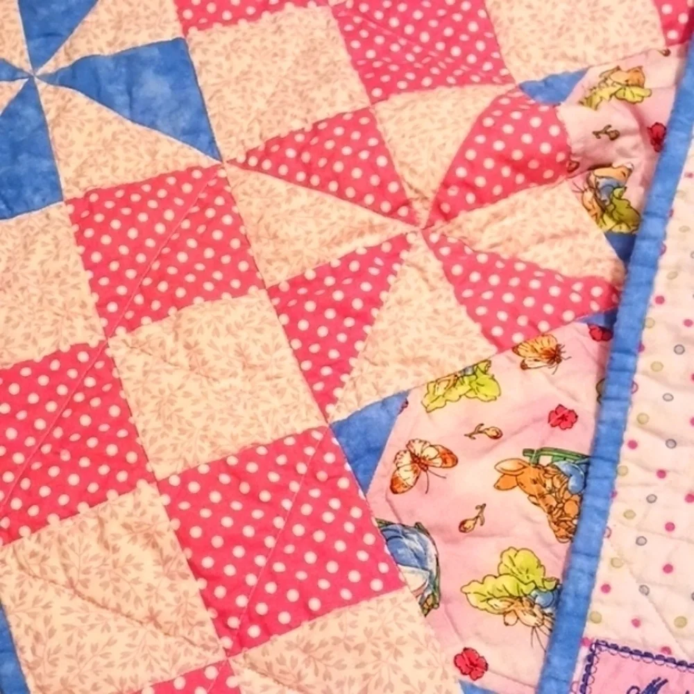 Hand Crafted Bunny Baby Blanket